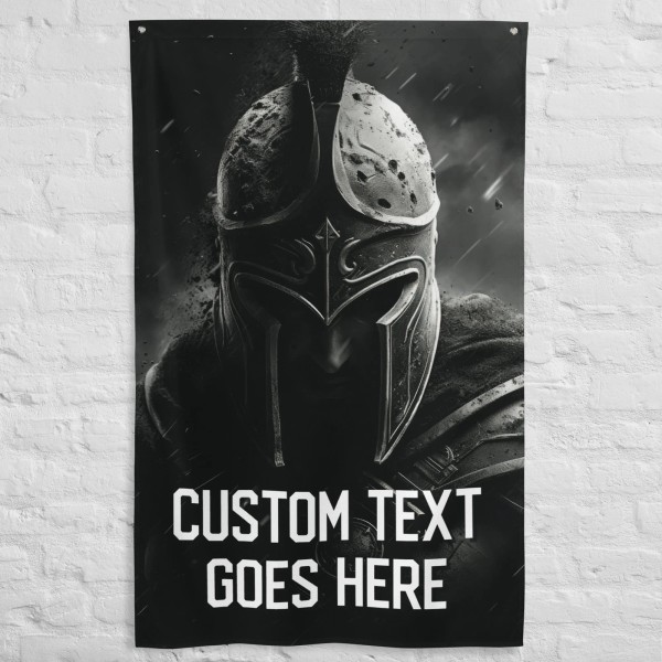 Warpathic Spartan Custom Text Home Gym Sign