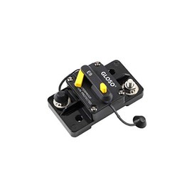 GLOSO GLOSO E93 70A Breaker Extended Surface Mount 1/4" Diagonal Stud Waterproof IP67 Marine RV Truck Hi-Amp Circuit Breaker (70A)