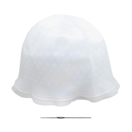 A-ITEM Highlight Cap Hair Color White Mesh Cap Beginner Self Color