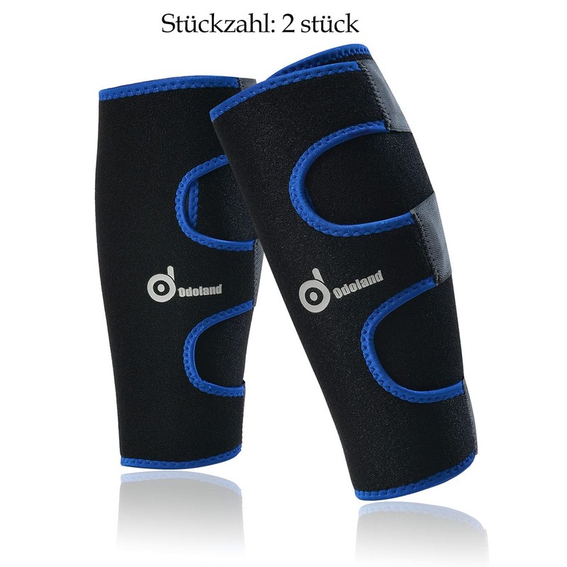 Odoland Calf Support Muscle Fibre Tear, Adjustable Calf Support Sports