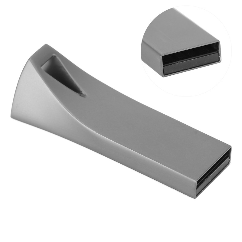 U Disk Mini Metal Portable Gray USB 2.0 Flash Drive