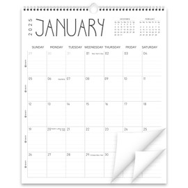 Guasslee Wall Calendar 2025, 11.5" X 14" Vertical Wall Calendar 2025, 18-Month Desk/Wall Calendar Runs From 2025 Jan - 2026 Jun, Monthly Hanging Planner Spiral Bound For School Home Office Organizing