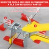 Lvjkes 100 Pieces Tile Wedges, Plastic Tile Levelling System for