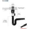 Bathroom-Sink-Drain-Kit: Flex-drain Kit with Flexible & Expandable P-trap Sink Drain