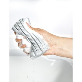 Bepisof 2Pack Reusable Damp Clean Duster Sponge, Magic Sponge Eraser Baseboard Cleaner Tool for Cleaning Blinds, Glass, Baseboards, Vents, Railings, Mirrors, Window Track Grooves, and Faucets(Gray)