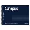 Kokuyo T193BT-DB Campus Twin Ring Notebook, Adult Campus, Half Size, Dotted B6 Model, Navy, 50 Sheets
