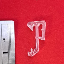 Qty 8. Hidden Valance Clip for Wood, Faux Wood, Venetian Blinds (Clear Clip 4000)