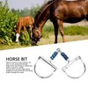 Topyond Stainless Steel 125mm Horse Bit Anti Biting D Ring