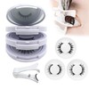 Jefuzh Magnetic Eyelashes,Magnetic lashes,Reusable Magnetic Eyelashes with Applicator,Magnetic Eyelashes Natural