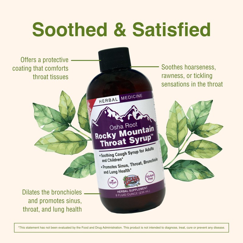 Herbs Etc. Rocky Mountain Throat Syrup - Supports Throat Wellness