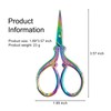 Jaasuee 3.57 Inch Mini Rainbow Scissors, Sharp Stainless Steel Embroidery