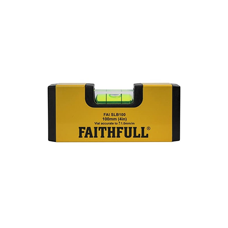 Faithfull FAISLB100 Pocket Magnetic Spirit Level 100mm (4in)