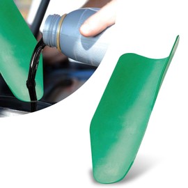 ijuicy 1 PC Flexible Draining Oil Funnel, Flexible Foldable Any Shape Form a Funnel, Oil Guide Plate Oil Filter Reusable Drain Funnel Drain Oil Change Tools, Universal for Cars (Green)