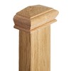 Blueprint Joinery Cambridge Oak Pyramid Newel Cap 120x58x50mm, Half Stair