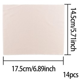 Glasses Cleaning Cloths, Pack of 14 Glasses Cleaning Cloths in 7 Colours: Microfibre Cloths for Wiping and Cleaning Glasses, Mobile Phones, Cameras, Screens