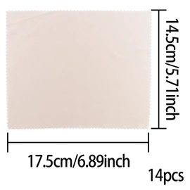 Glasses Cleaning Cloths, Pack of 14 Glasses Cleaning Cloths in 7 Colours: Microfibre Cloths for Wiping and Cleaning Glasses, Mobile Phones, Cameras, Screens