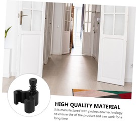 Gadpiparty 1Pc Black Barn Door Stopper Durable Sliding Door Floor Guide for Indoor Outdoor Use Prevents Wheels from Sliding Off Rail Convenient Installation