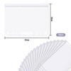 Sdhgerh Pack of 20 Waterproof Document Wallets A5 6-Hole Binder