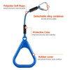 PELLOR 6 Pcs Ninja Rings, Monkey Bars Adjustable Backyard Obstacle