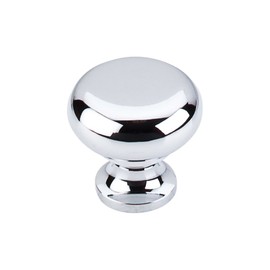 Top Knobs M270 Somerset II Collection 1-1/4" Flat Faced Knob, Polished Chrome