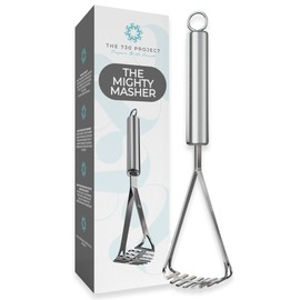 The 730 Project Mighty Masher, Baby Food Masher for Starting Solids Essentials, Baby-Led Weaning Mini Avocado and Potato Masher, Stainless Steel Potato Smasher Tool