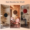yunmanqiji 2 Pack Cowboy Hat Rack, Wooden Satin Finish Hat