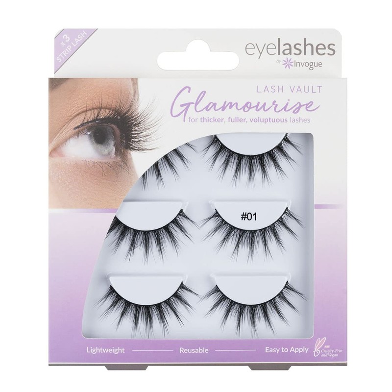 Invogue Vault 1 Multipack Lashes 3 Pairs 100g