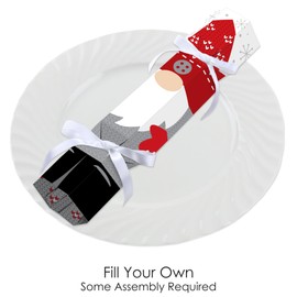 Big Dot of Happiness Christmas Gnomes - No Snap Holiday Party Table Favors - DIY Cracker Boxes - Set of 12