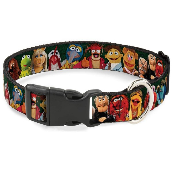 Buckle-Down PC-WDY281-M Dog Collar Plastic Clip Buckle, 1" x11-17, Muppets