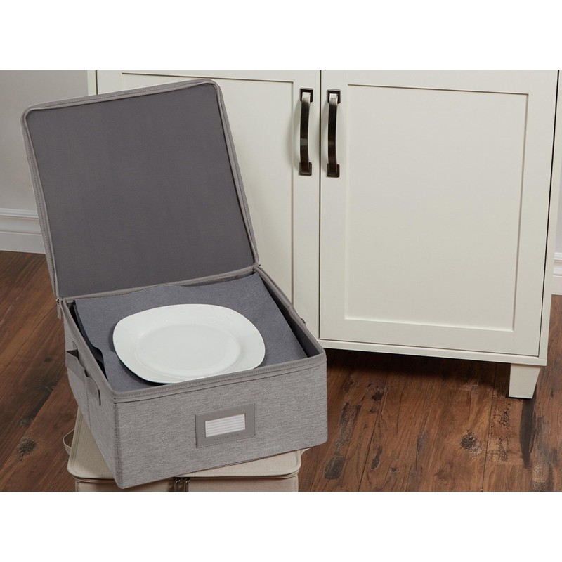 Covermates Keepsakes Dish Storage Box - Stackable, Reinforced Handles, China