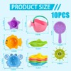 10 Stück Baby Badespielzeug, Wasserspielzeug Kinder, Badewannen Spielzeug, Badewannenspielzeug Set