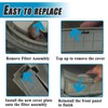 2Pcs DC63-01140A Dryer Lint Screen Filter Cover with Spring, Replacement