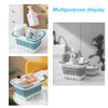 ANNIYA Foldable Plastic Shower Caddy Basket 2 Pcs, Portable and