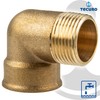 tecuro Brass angle 90° internal x external thread 1 inch,