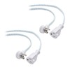 Cable Matters Paquete de 2 Cables de extensión de Enchufe