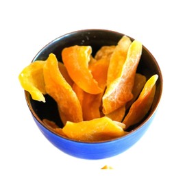 Dried Unsulfured Mango Slices - 1 lb of Fresh Gourmet Bright Orange Mango Pieces in Resealable Bag to Ensure Freshness