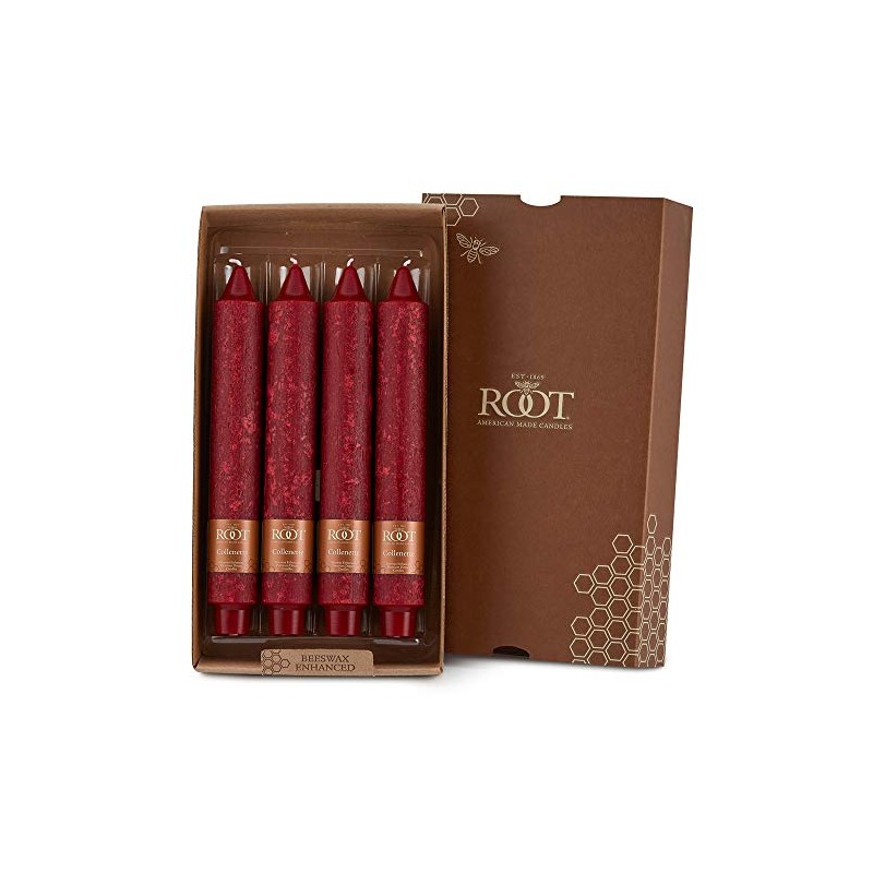 Root Candles Unscented Dinner Candles Premium Beeswax Blend Boxed Candle
