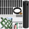 Acemaker Wire Trellis for Climbing Plants Outdoor, 20-Set Black ABS