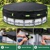 18FT Round 500D Winter Above Ground Pool Cover with Windproof