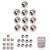 10pcs 304 Stainless Steel Pipe Fitting Plug Head Male Thread