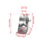 Pulley Wheel Stainless Steel V Groove Plate Casters Heavy Duty