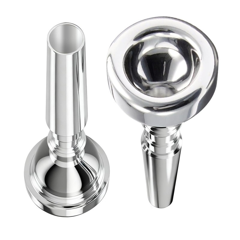 Kuylive 3C Trumpet Mouthpiece with Lightweight Aluminum Practice Trumpet Mute