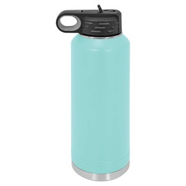 Adventure Awaits Water Bottle | Insulated Water Bottles | Laser Engraved Water Bottle | Stainless Steel Water Bottle with Straw (40 oz, Teal)
