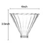 Mozacona 2pcs Glass Funnel Pour Over Coffee Filters,Coffee Drippers