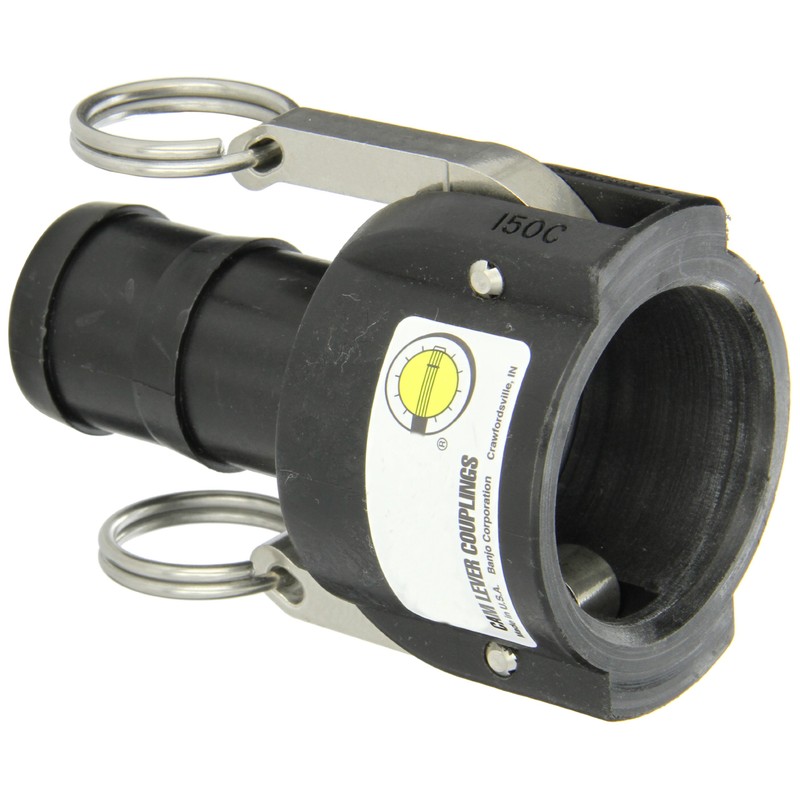 Banjo 150C Polypropylene Cam & Groove Fitting, 1-1/2" Female Coupler