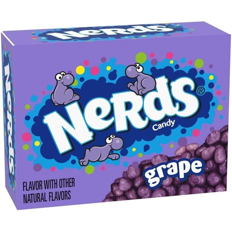 Ferrara Candy Company NERDS Grape & Strawberry Flavors, Mini Boxes,