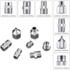 HUBEST 13pcs Multi-Size Airbrush Adapter with Adjustable Valve Metal Compressor