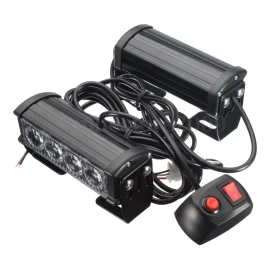 Corp.Res Electronics Par Estrobo Modulos De 4 Leds Switch 8 Modos De Flasheo 12v