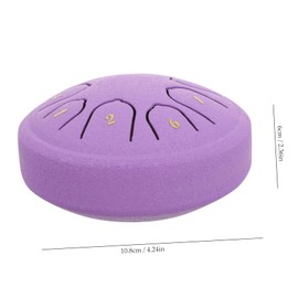 minkissy 1 Set Mini Steel Tongue Drum with Mallet Hand Percussion Instrument for Meditation Music Therapy and Childrens Coordination Skills Unique Sound for Parties and Events