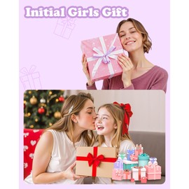 Elilier Duffle Bag, Gifts for Girls 10 11 12 13 14 15 16 17 18 year old, Birthday Gifts, Initial Travel Duffel Gym Bag, Easter Gifts for Kids, Overnight Bag, Granddaughter Gifts from Grandmom/Mom